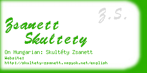 zsanett skultety business card