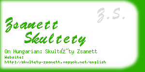 zsanett skultety business card